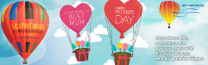 Mother's Day Gift Vouchers Floating Images Hot Air Balloon Flights